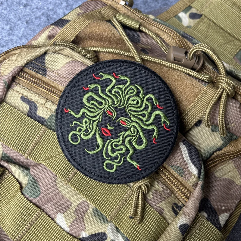 Parche táctico bordado con gancho y bucle para mochila, brazalete