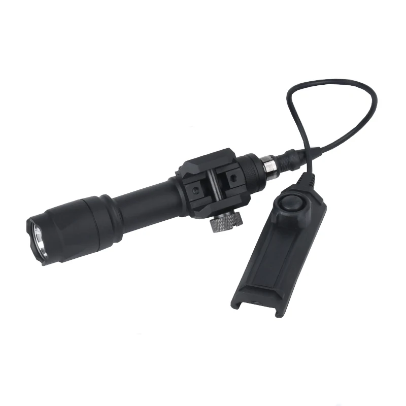 WADSN Linterna táctica LED de metal para riel Picatinny