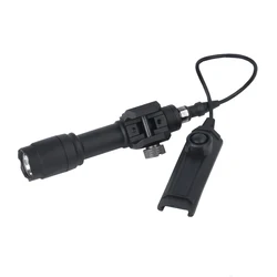 WADSN Linterna táctica LED de metal para riel Picatinny