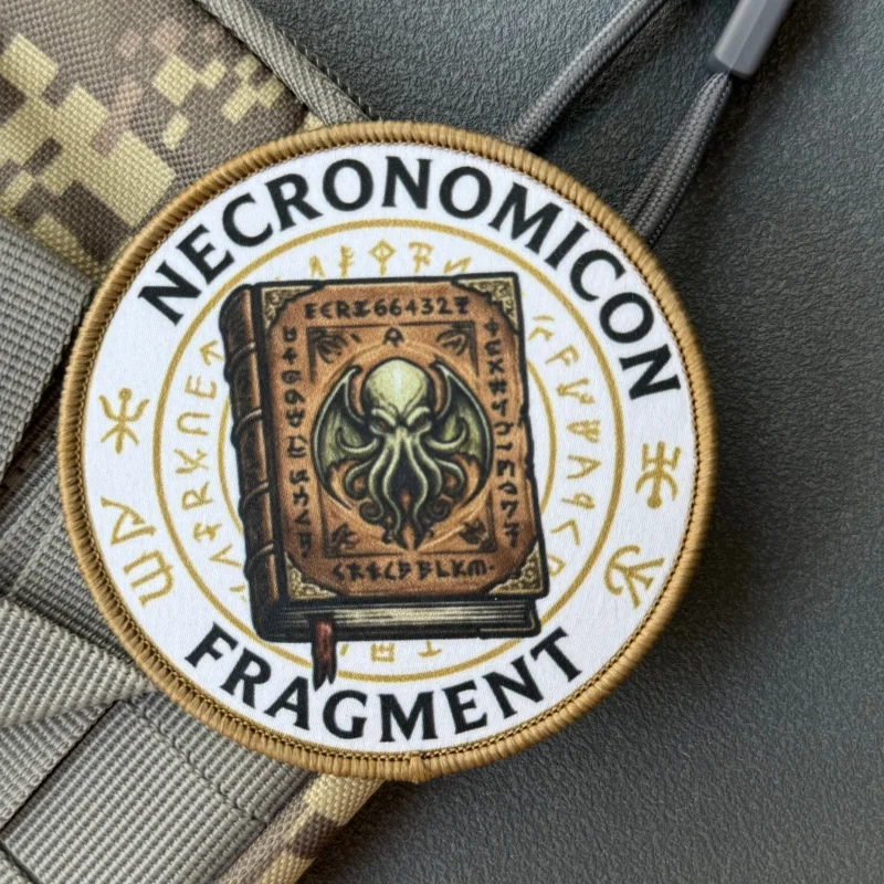 Parche Necronomicon con gancho y bucle para mochila y brazalete - imagen 4
