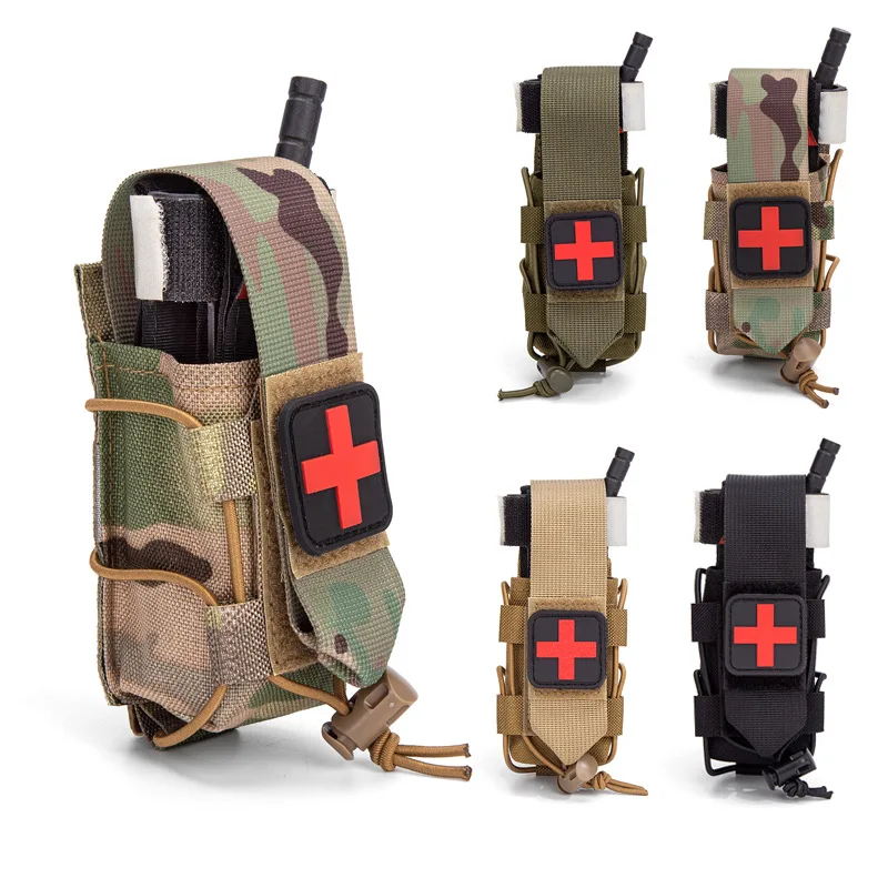 Porta Torniquetes Táctico MOLLE para IFAK con Cordón Elástico - imagen 3