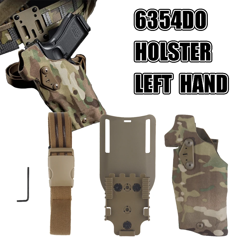 Funda táctica para pistola Glock izquierda con bloqueo rápido y X300