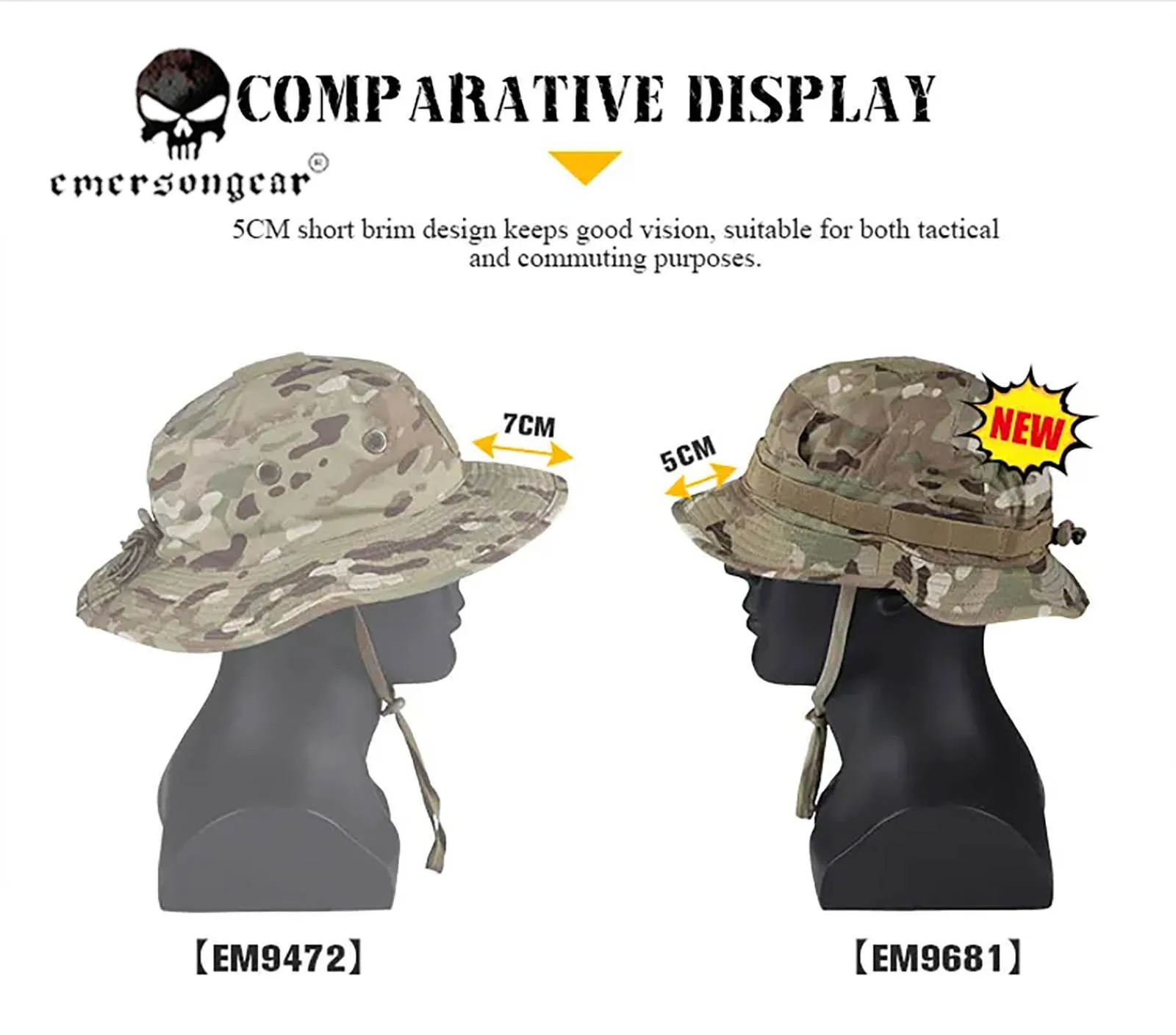 Gorra Boonie táctica camuflaje - para caza, senderismo y camping - imagen 4