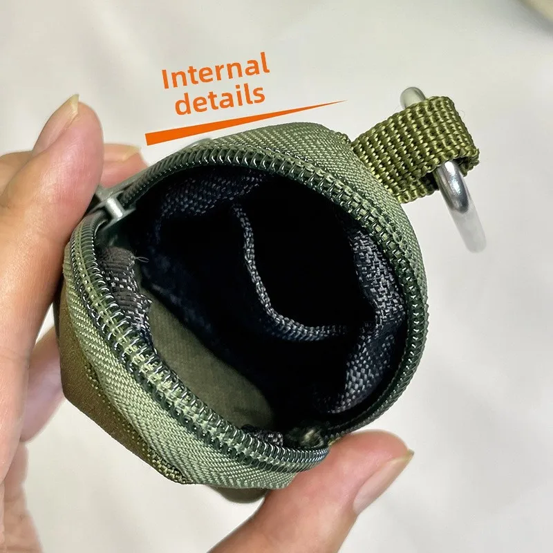 Riñonera deportiva compacta para llaves y auriculares