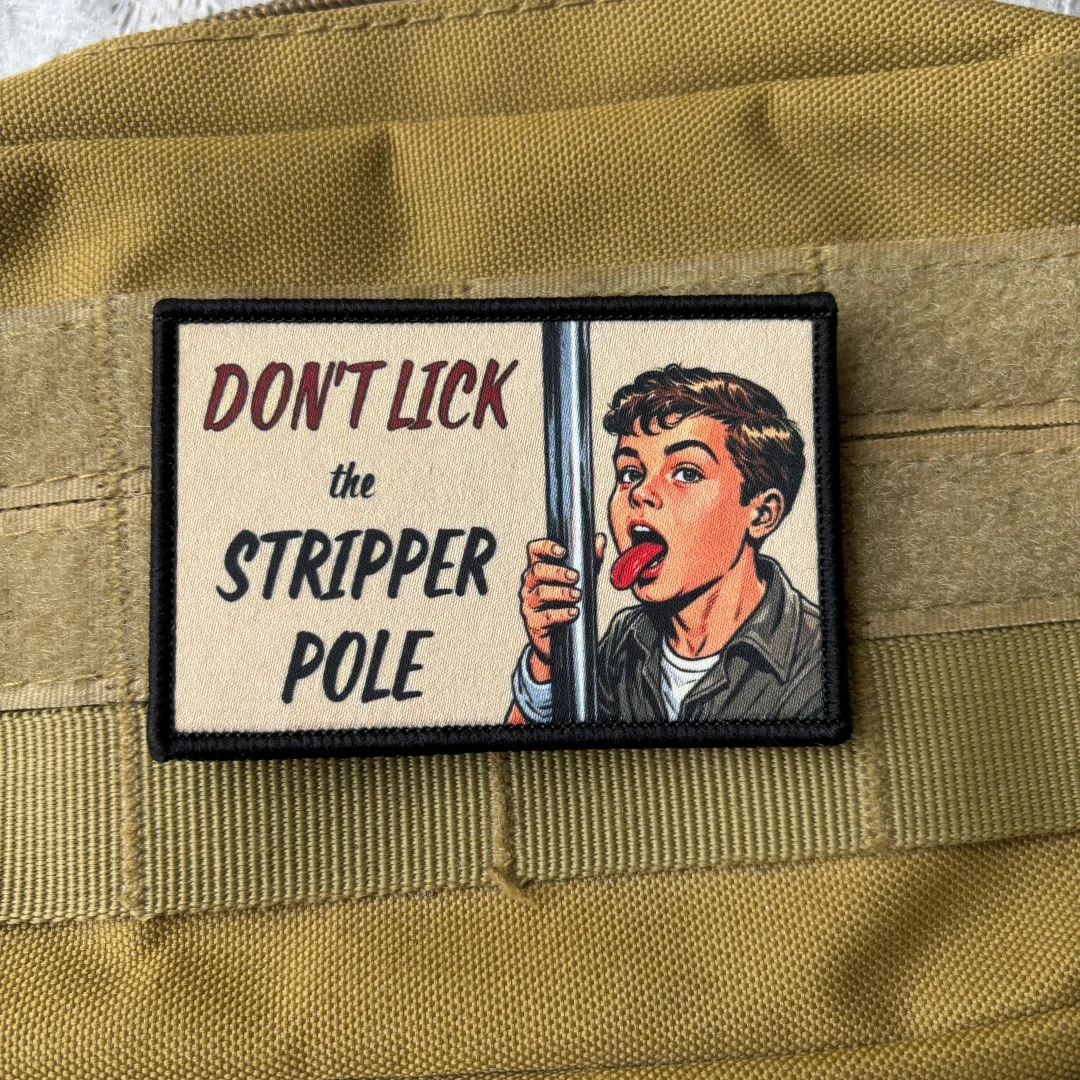 Parche táctico velcro humor vintage No lames el poste para airsoft - imagen 5