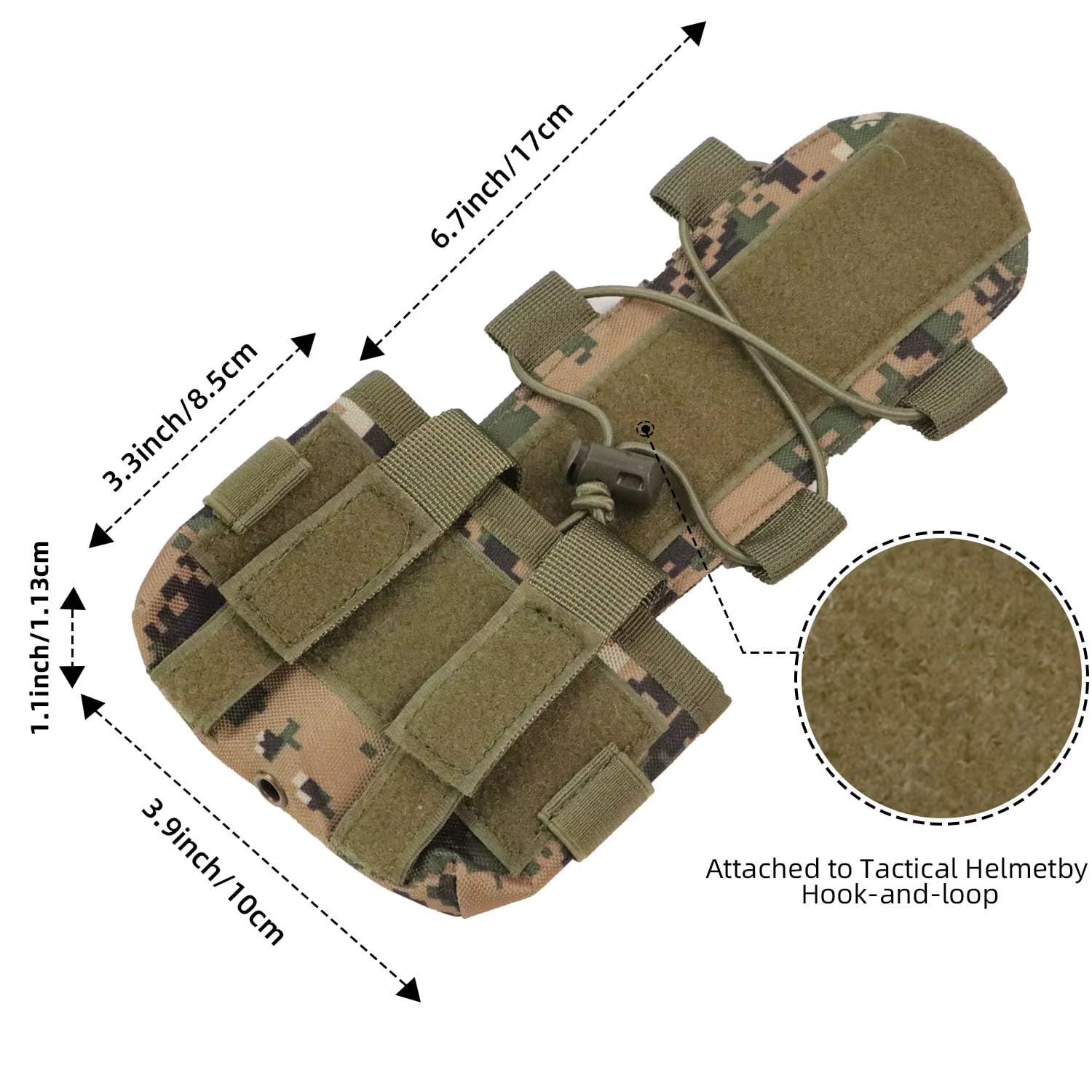 BOOIU Bolsa de Batería Táctica MK1 para Casco NVG - imagen 4