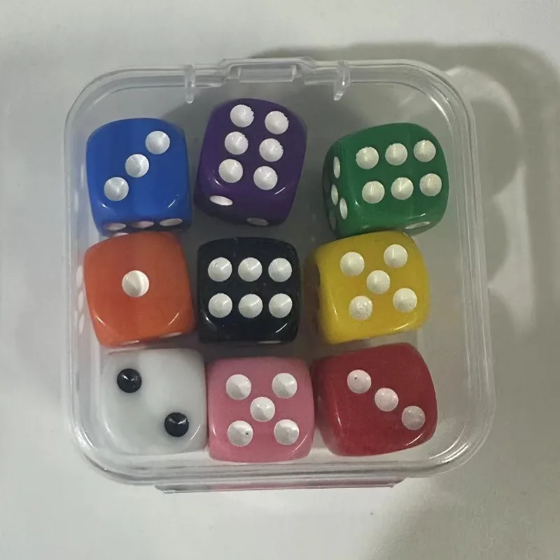 Dados transparentes de colores para juegos de mesa y aula - imagen 5