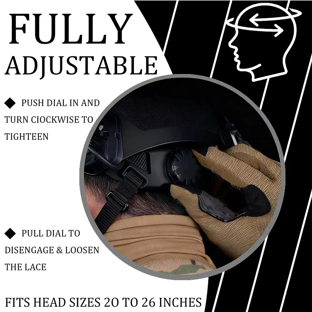 Casco FAST Táctico con Kit NVG y Luz para Airsoft y Paintball - imagen 2