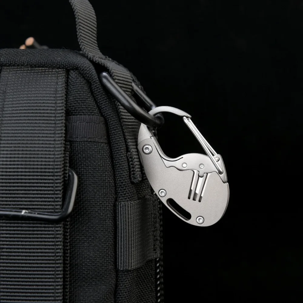 Cuchillo táctico plegable compacto portátil aleación de titanio EDC - imagen 3