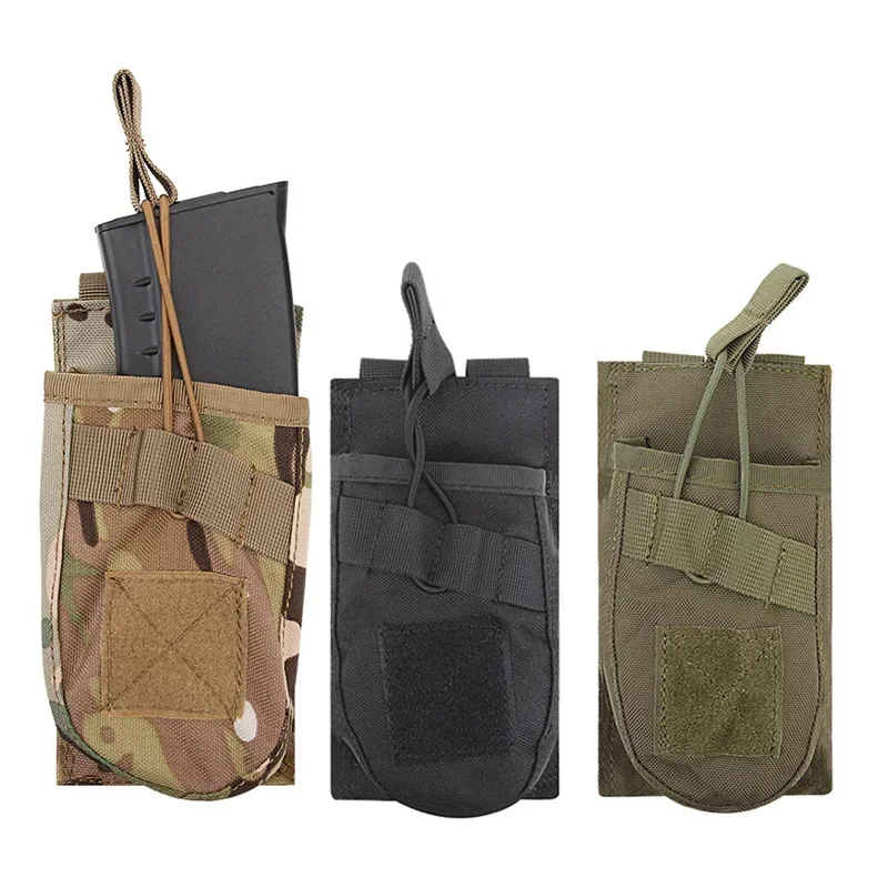 Bolsa portacargador táctico MOLLE de nailon para AK47 AR15
