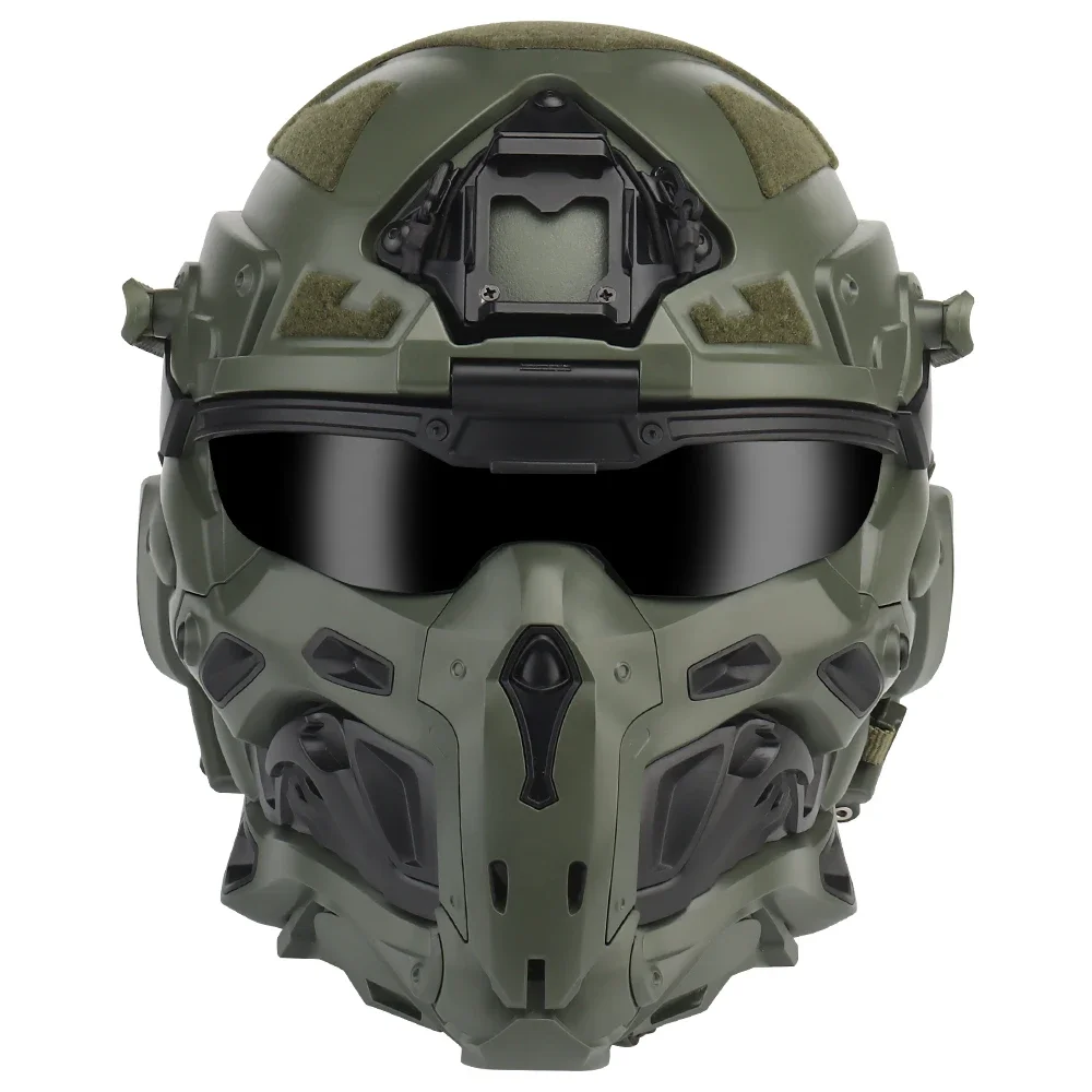 Casco táctico W-Ronin Assault FAST con auriculares COM y máscara - imagen 2