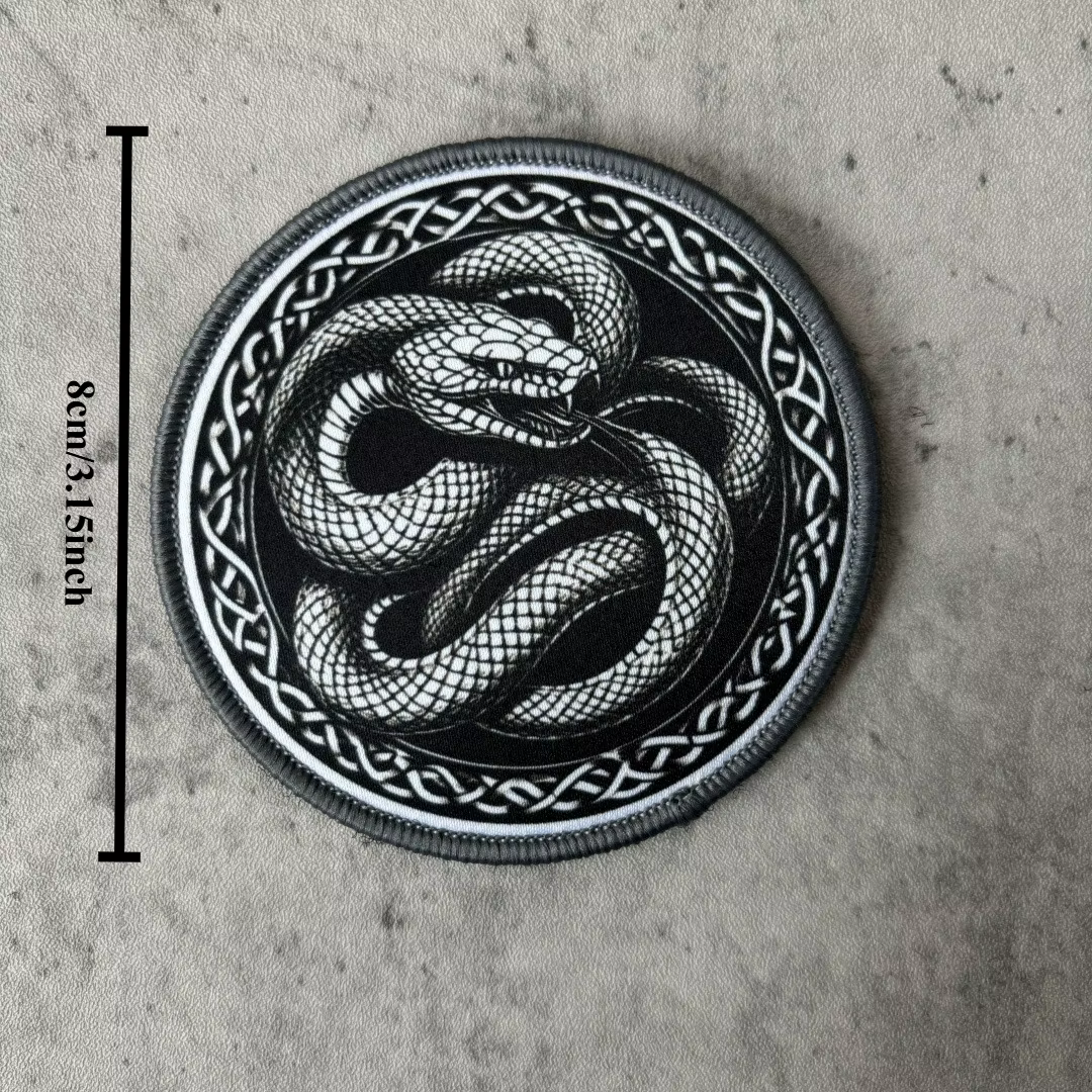 Parche de serpiente detalle militar