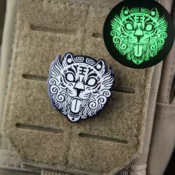 Parche táctico metal ciervo glow MOLLE insignia militar