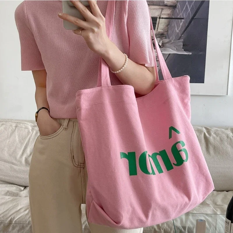 Bolso de lona bandolera gran capacidad para trabajo y compras - imagen 2