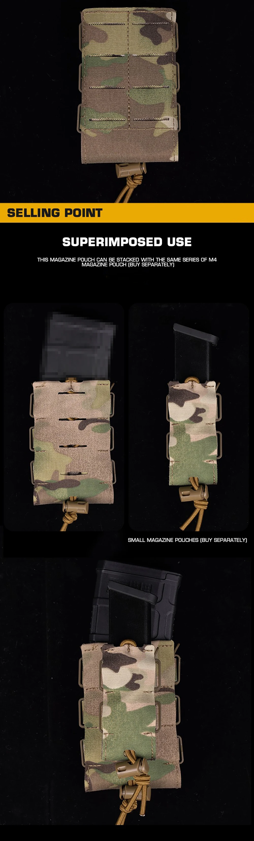 Accesorio de cinturón con montaje MOLLE