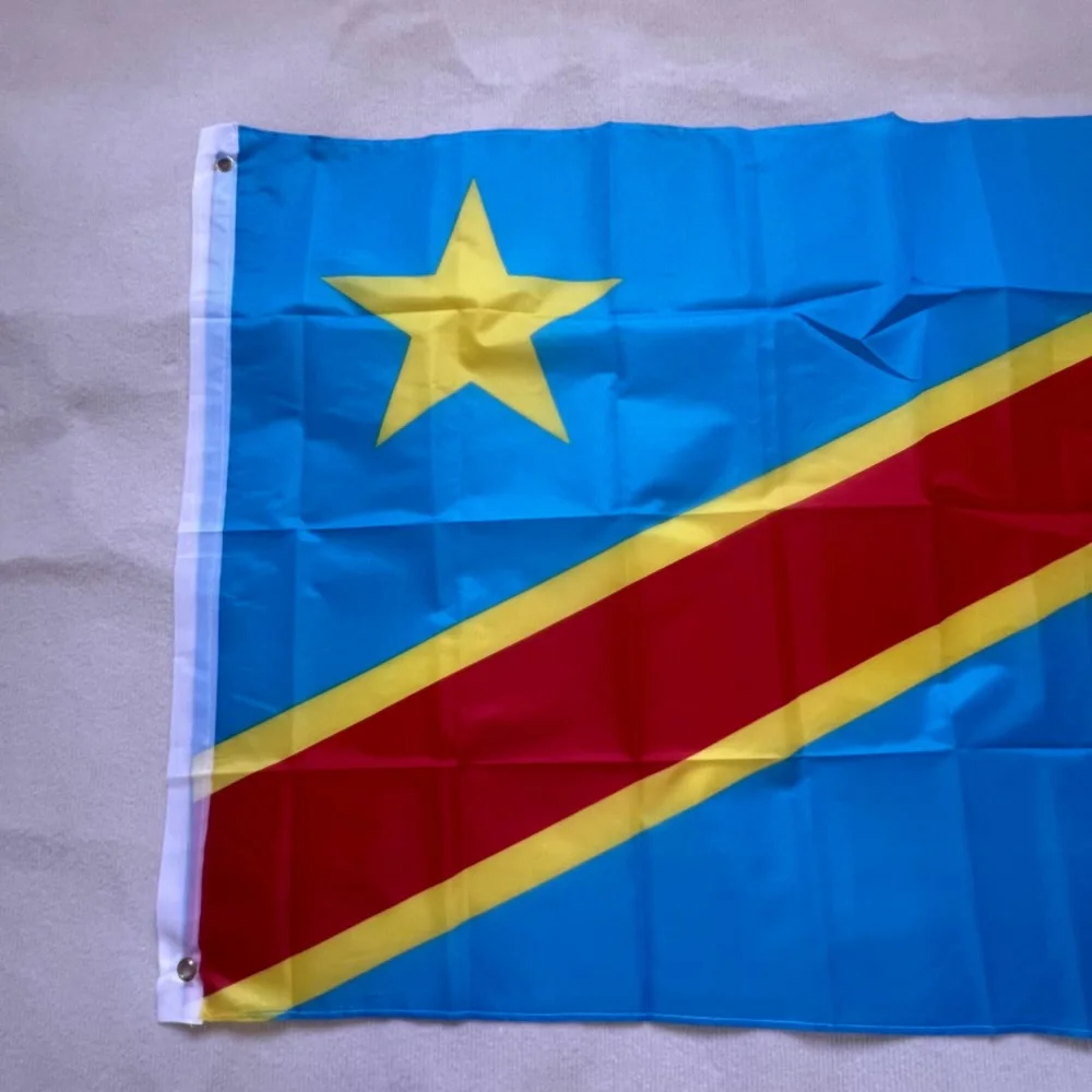 Bandera República Democrática del Congo – Decorativa para exterior - imagen 5