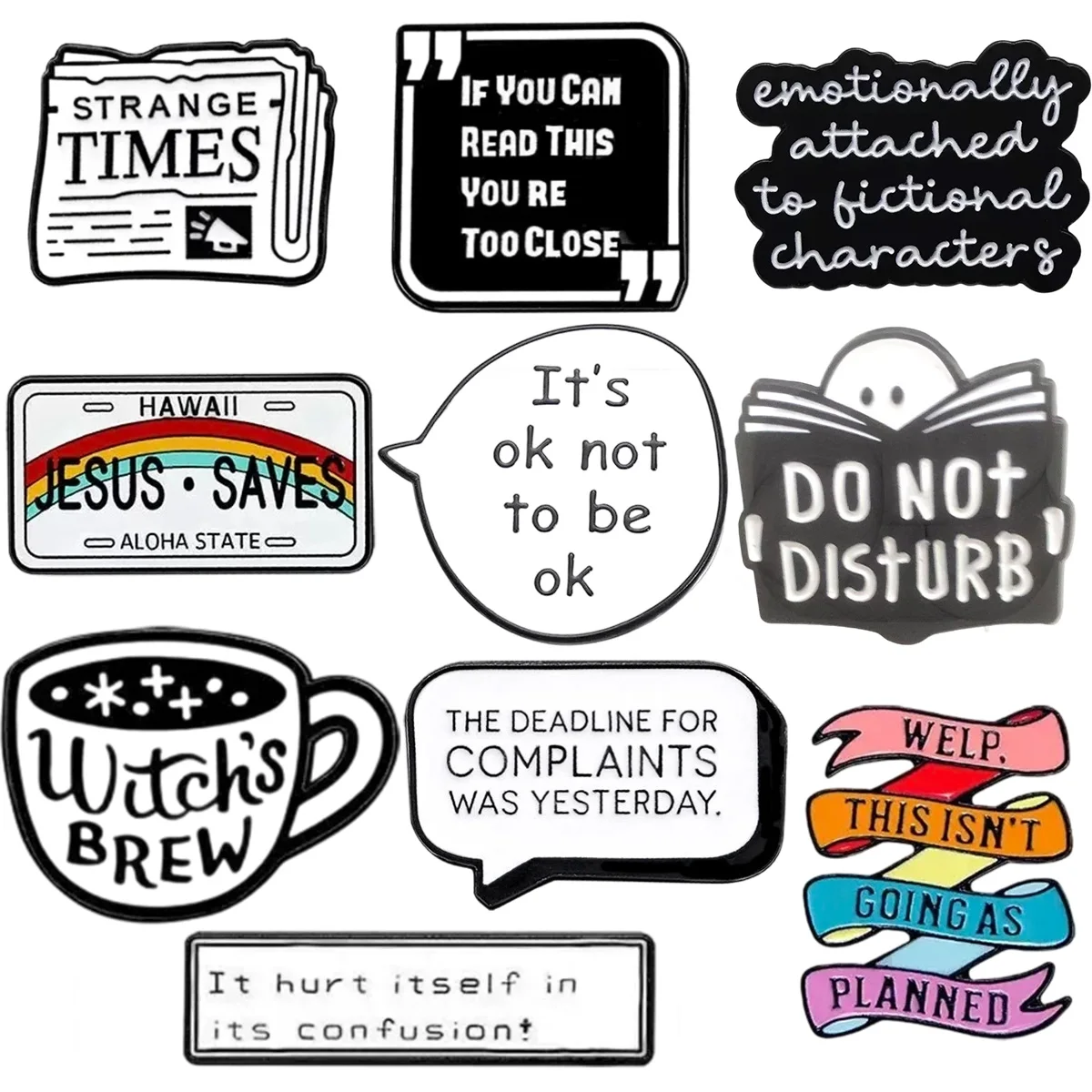 Pins esmaltados con frases motivacionales para equipamiento - imagen 3