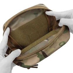 Bolsa táctica MOLLE GP seis por seis con cremallera YKK para pecho