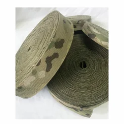 Cinta jacquard camuflaje táctica personalizada para correas exteriores