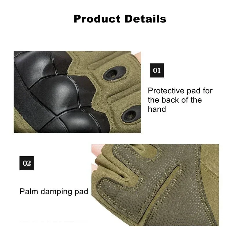 Guantes tácticos de tiro con pantalla táctil y protección total - imagen 3