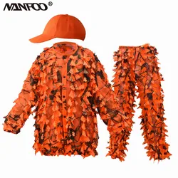 Traje Ghillie Boinic camuflaje hojas arce rojo secado rápido