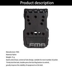 Adaptador Liberación Rápida FMA para Correas Tácticas