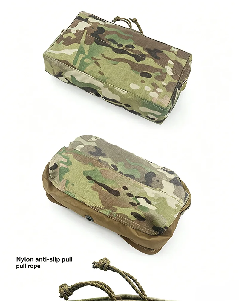Bolsa táctica MOLLE cremallera horizontal para pecho o chaleco - imagen 4