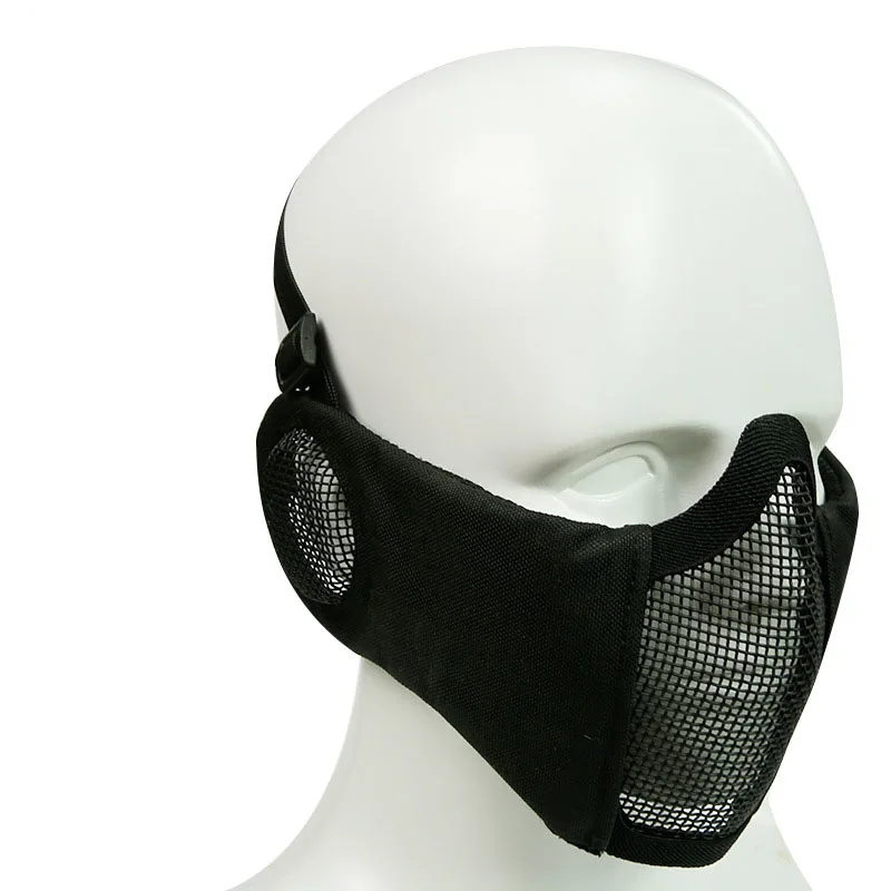 Máscara Airsoft Plegable Malla Metálica Acero - Paintball Táctico Protección Facial