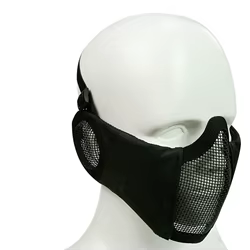 Máscara Airsoft Plegable Malla Metálica Acero - Paintball Táctico Protección Facial