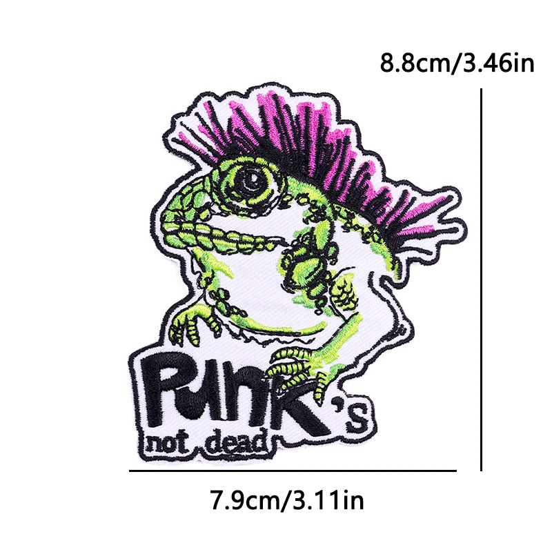 Parche termoadhesivo animales retro bordado punk dinosaurio