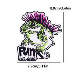 Parche termoadhesivo animales retro bordado punk dinosaurio