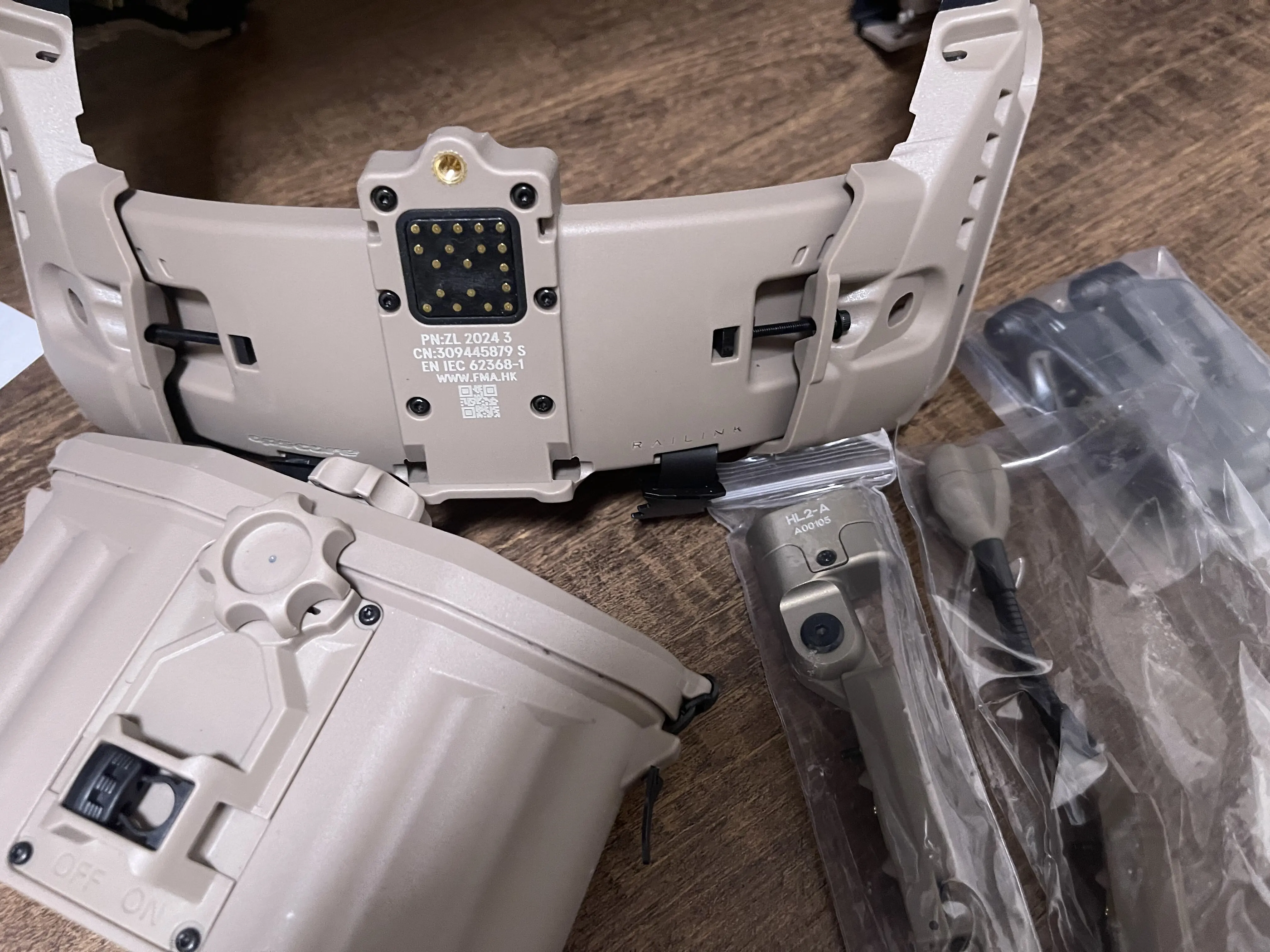 Modulaire raíl Picatinny casco táctico NVG con módulo alimentación - imagen 5