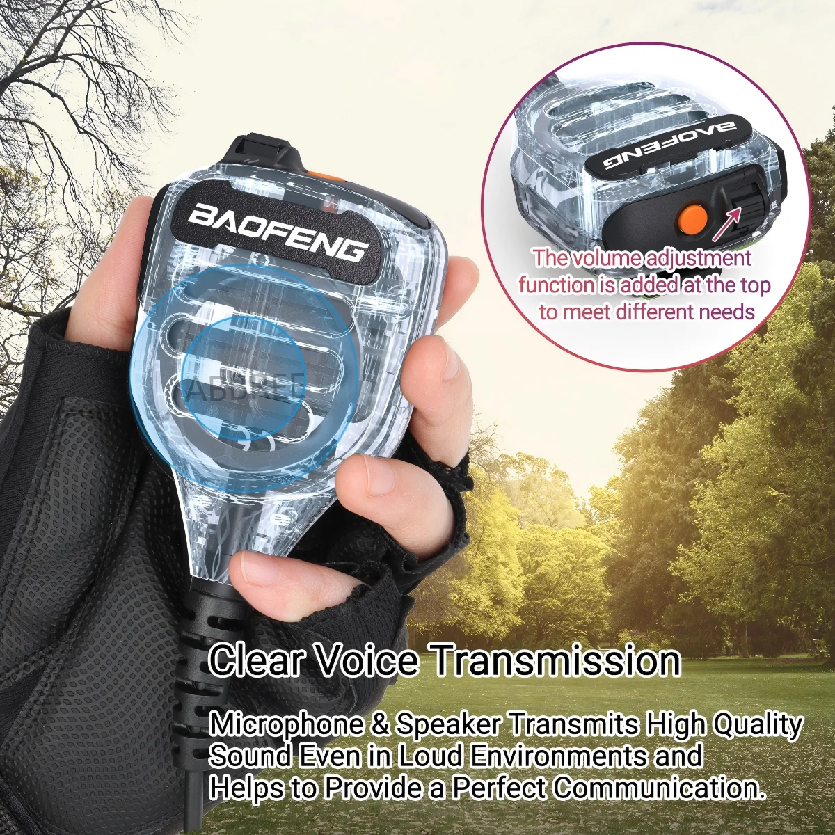 Baofeng BF-850 walkie talkie táctico IP54 impermeable altavoz - imagen 2