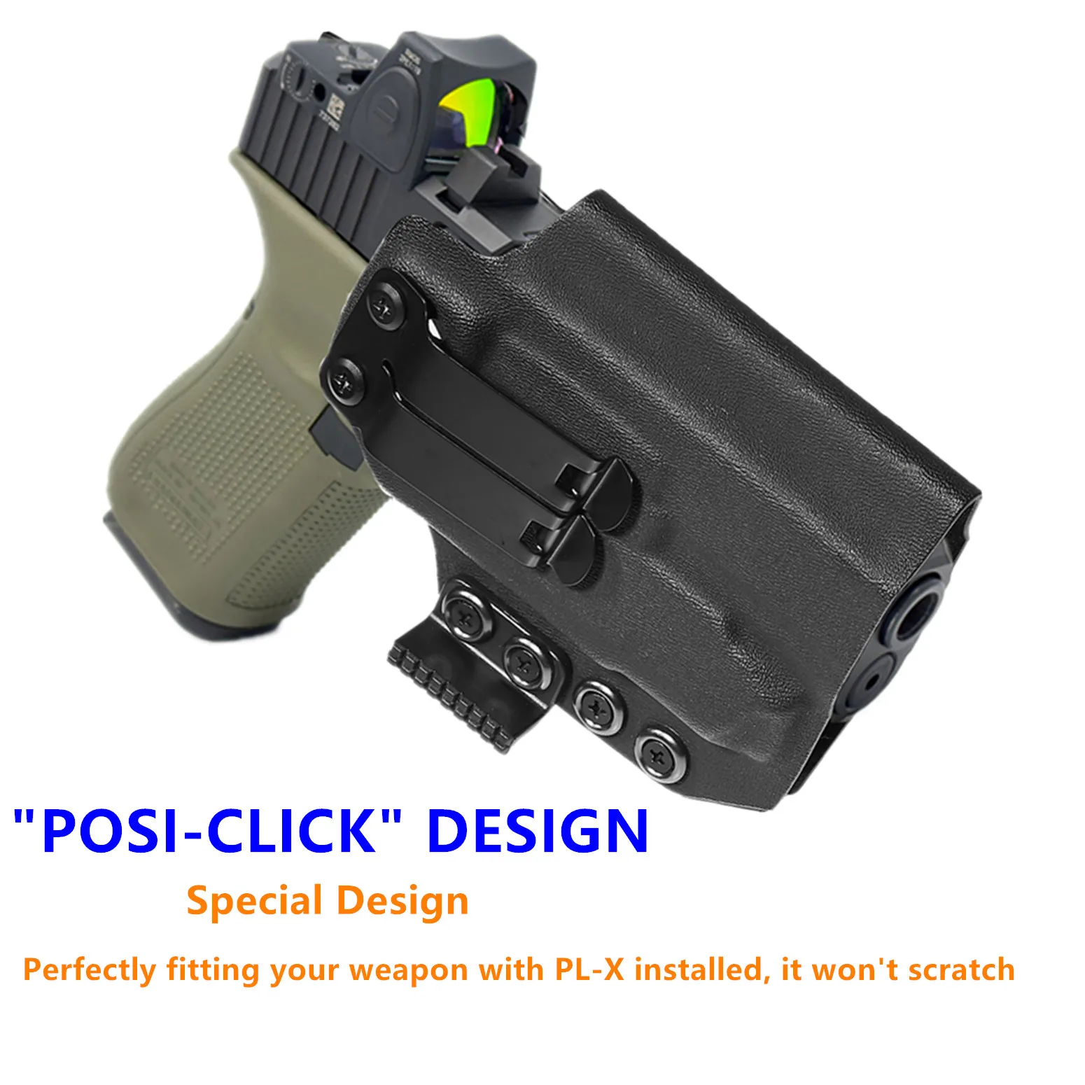 Funda Kydex IWB PLX Light para Staccato P con linterna Olight - imagen 4