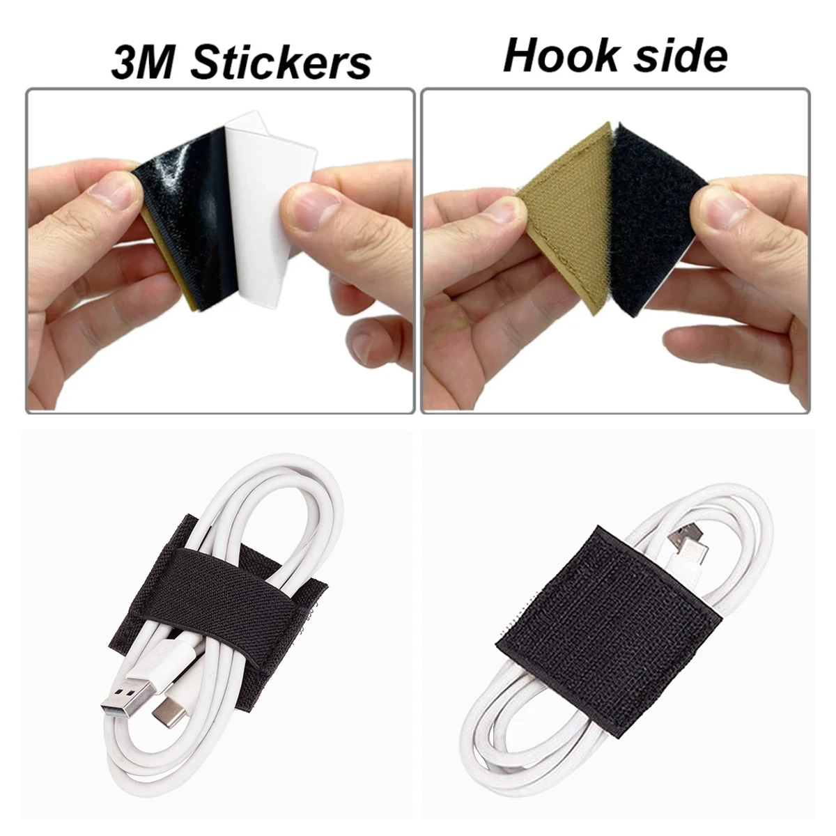 Correa de almacenamiento con Velcro para casco y cables - imagen 2