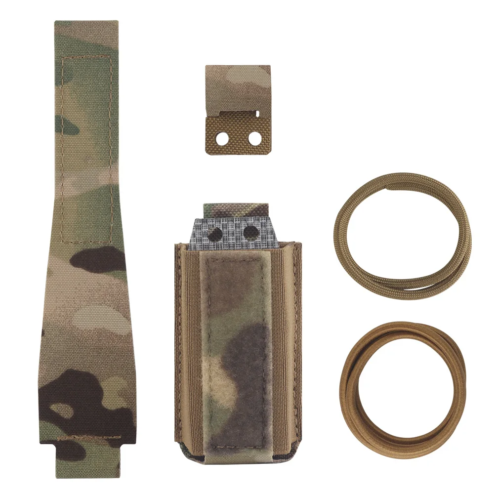 Bolsa táctica MOLLE para cargador con porta linterna