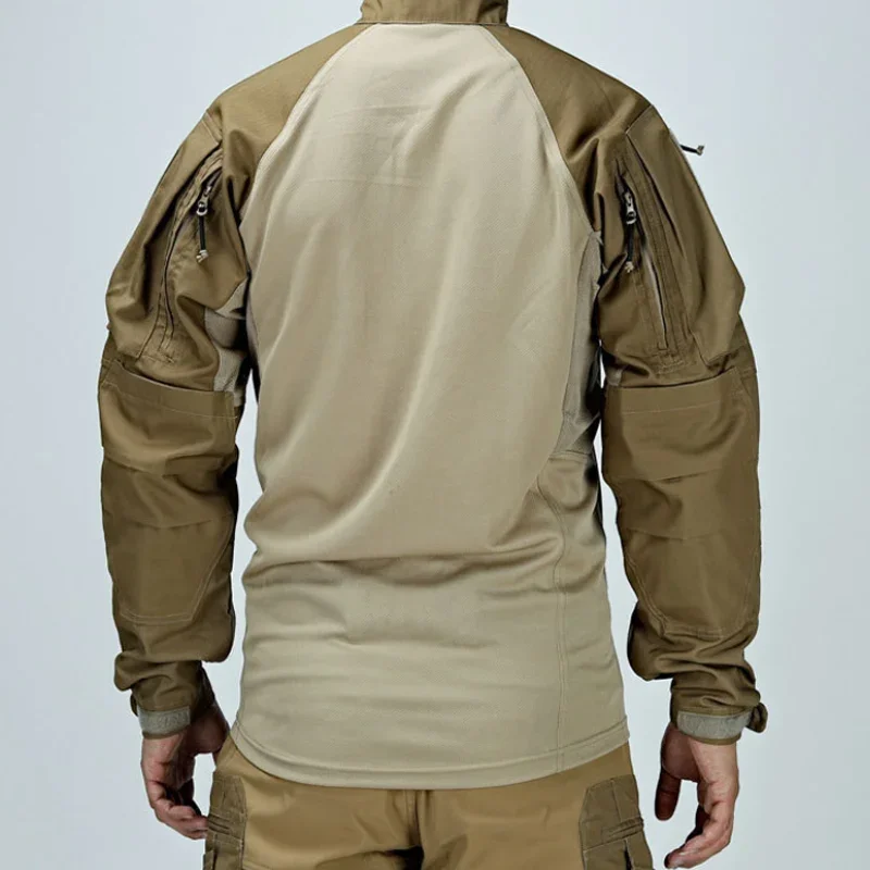 Camisa táctica de combate campo manga larga transpirable camuflaje - imagen 4