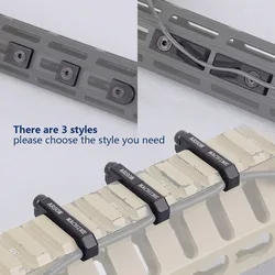 Guía de cables Picatinny CNC para linterna táctica con interruptor
