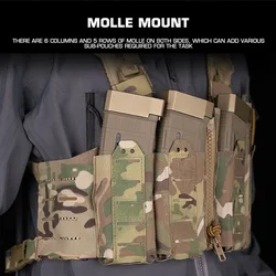 SF 500D Chaleco de caza H-harness MOLLE ligero Airsoft hombre