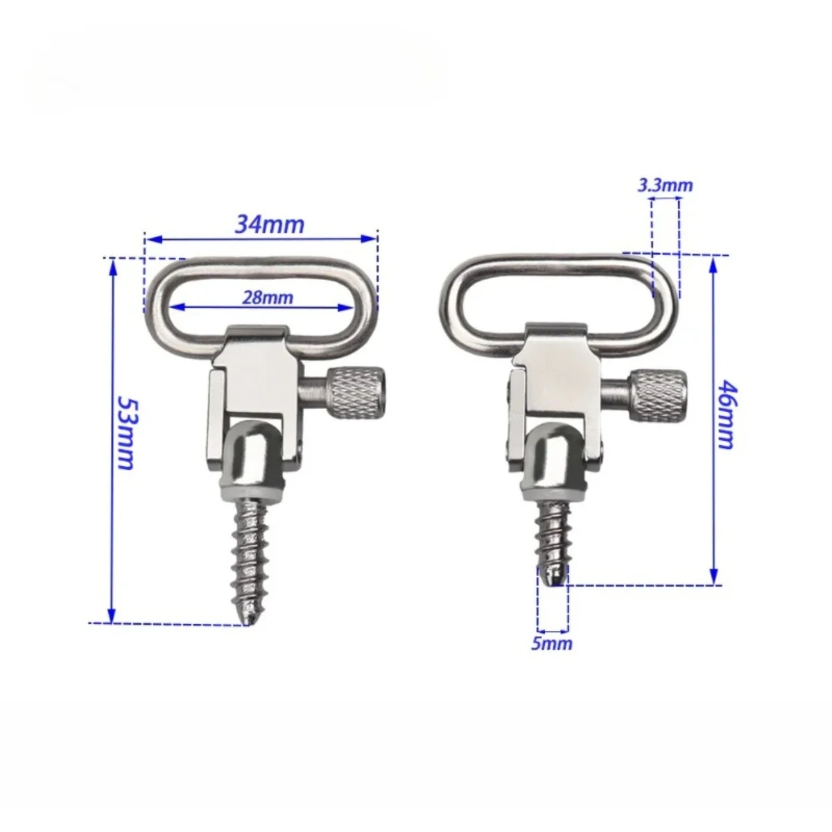 Anillo QD desmontable acero inoxidable rosca 1-1.35" – Liberación rápida - imagen 4
