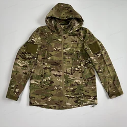 Chaqueta táctica camuflaje ripstop con capucha resistente al desgaste