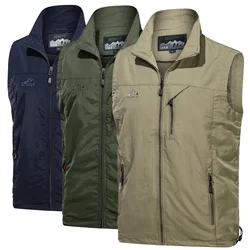 Chaleco impermeable transpirable con bolsillos para senderismo trabajo