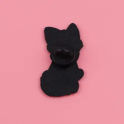 Broches metálicos esmalte zorro estilo cartoon para decoración ropa