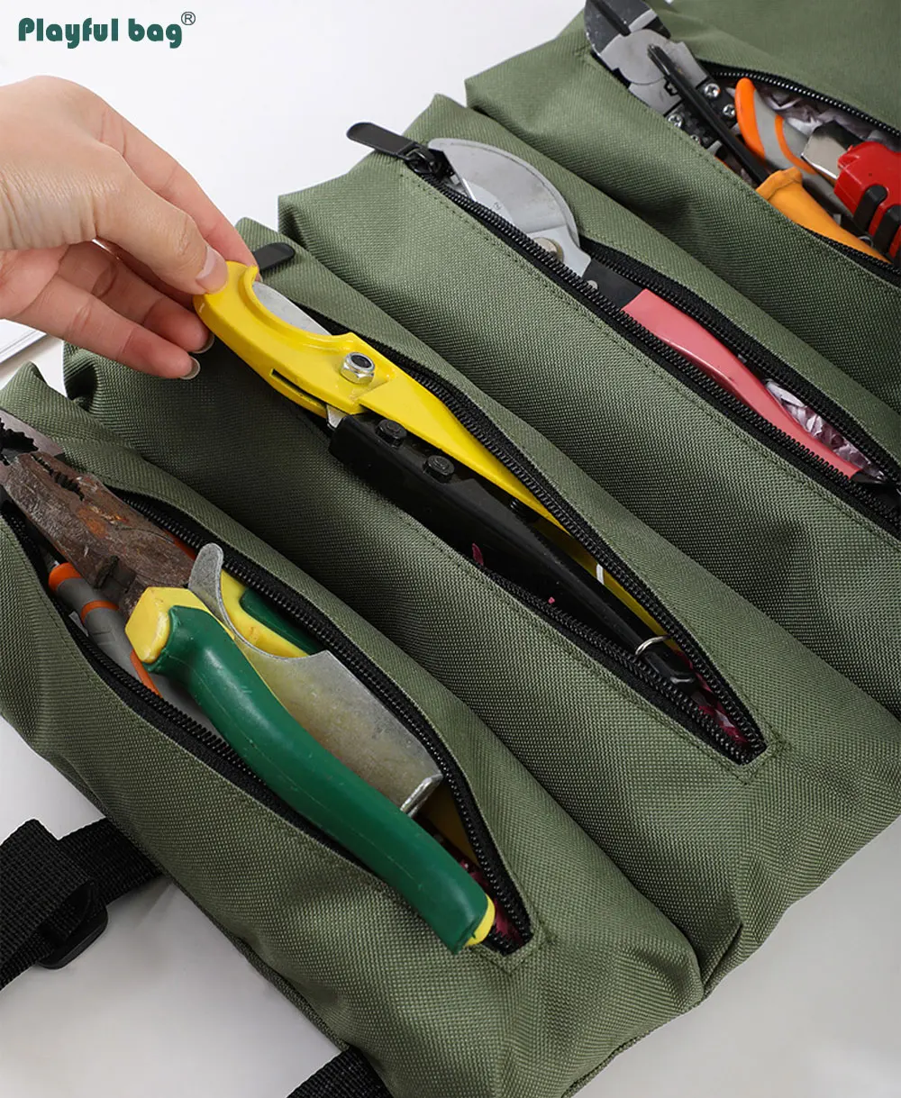 Bolsa herramientas MOLLE táctica – Plegable con bolsillos - imagen 4