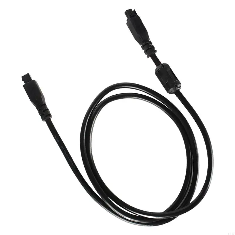 Cable de extensión desplegado mostrando su flexibilidad