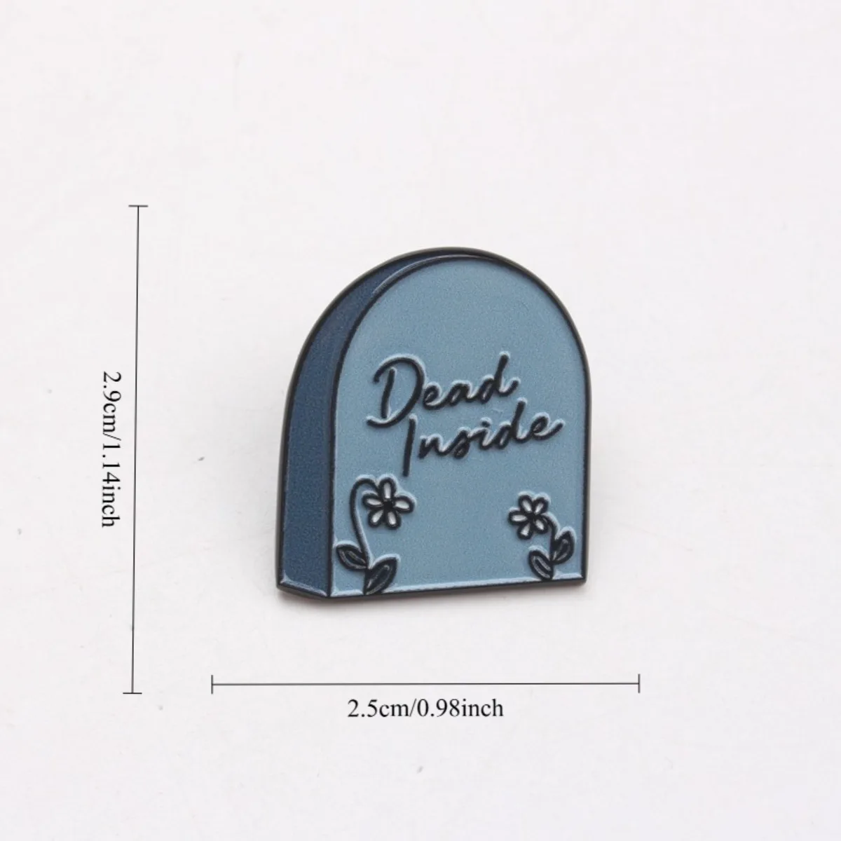 Broche táctico vintage con texto emo divertido, accesorio mujer - imagen 3