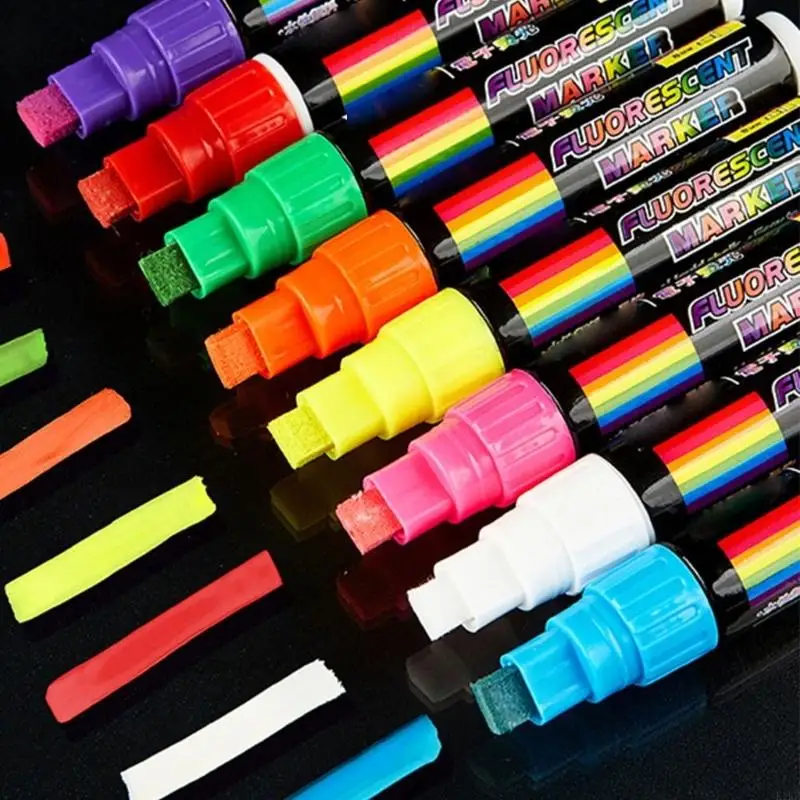Marcador fluorescente borrable tiza líquida para pizarra LED acrílica - imagen 3