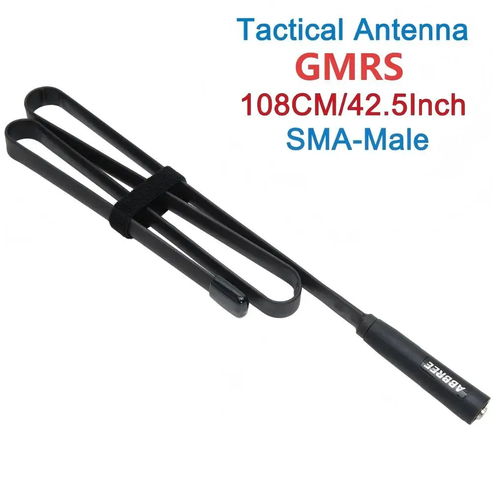 Antena táctica plegable SMA para Yaesu, Wouxun y TYT walkie-talkie