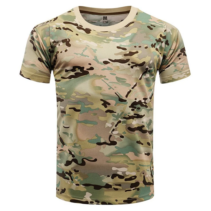 Camiseta táctica secado rápido camuflaje estival cuello redondo - imagen 2