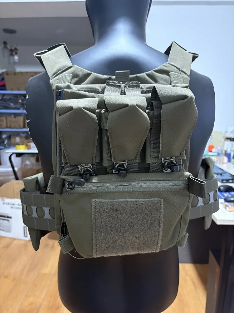 Camiseta táctica sin mangas con paneles de expansión Cavalry Green - imagen 5